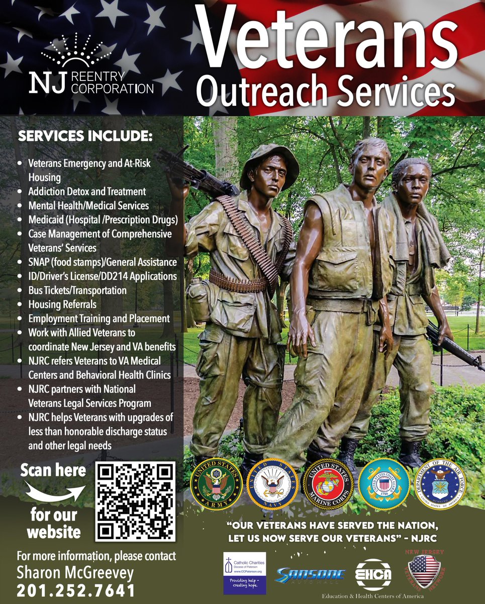 jim_mcgreevey's tweet photo. Join us for #HudsonCounty Stakeholders Meeting on Dec 10, 12:30-3 PM at The #GalloCenter! Great chance for #VeteranServiceProviders to #connect &amp; #learn about local resources. #NJRC #Supports #Veterans - Sharon McGreevey: smcgreevey@njreentry.org or 201.252.7641 for services. https://t.co/xtTemLyABi