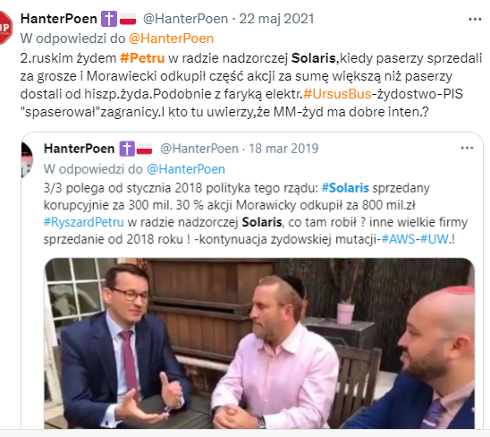 HanterPoen's tweet photo. @PavelMonka @USAmbPoland To by oznaczało ,że stary niemiecki agent Stasi
@MKRMorawicki
wziął ogromną łapówkę za zawyżenie kontraktu. I się nie dziwię,gdy w 2018 SPRZEDAŁ NA ZAMÓWIENIE korupcyjnie razem z #Petru- #Solaris,#UrsusBus-elektryczne,największe przetwórnie spożywcze i...ZA GROSZE-PASERSTWO ‼️ 2. https://t.co/tz7MTtvjQS
