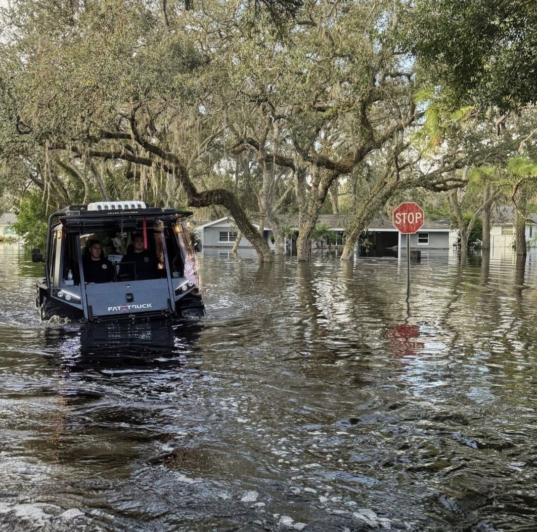 ruf_diamond's tweet photo. Twitter Post:

When disaster strikes, the Fat Truck delivers. From flooded streets to emergency rescues, it's built to handle the toughest challenges. During Hurricane Helene, it played a critical role in saving lives. #RescueReady #HurricaneResponse #FatTruck https://t.co/a6pt6tG2iv