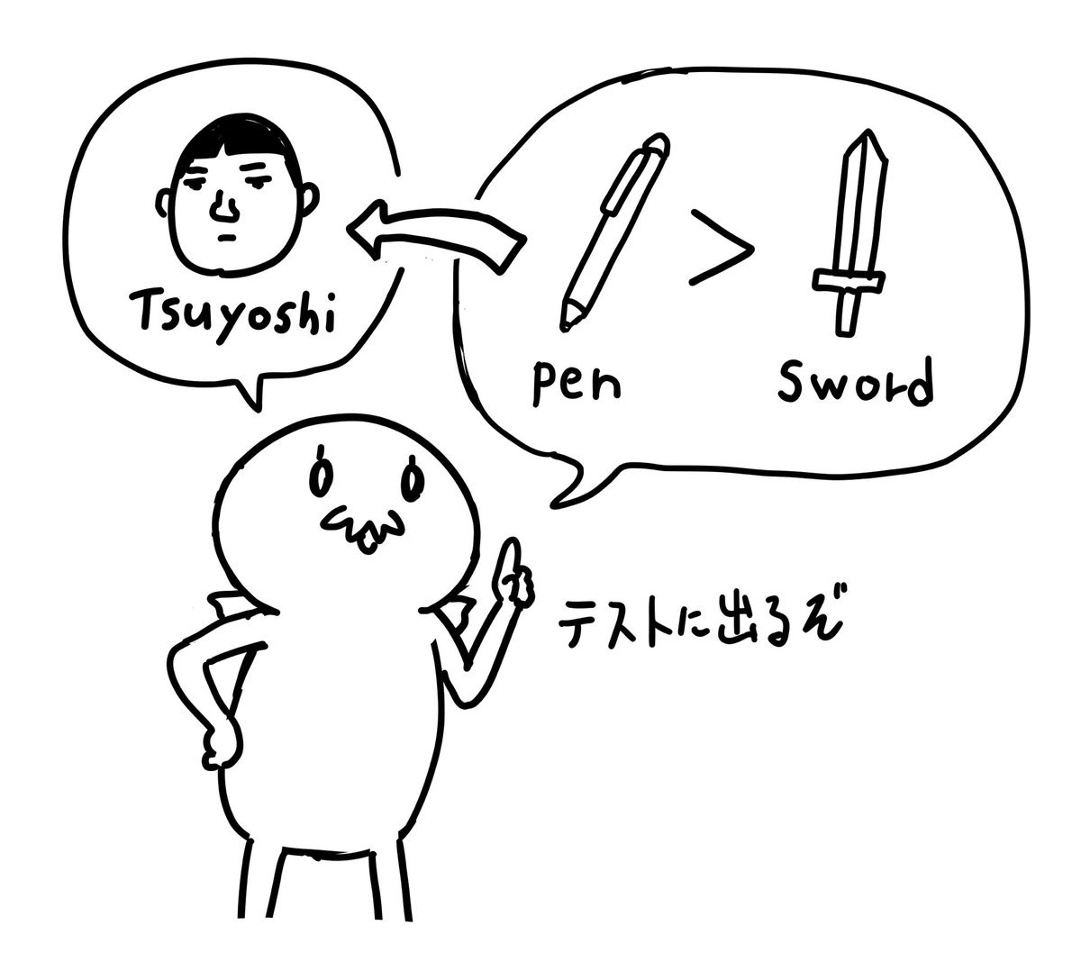 ペンは剣よりツヨシ 