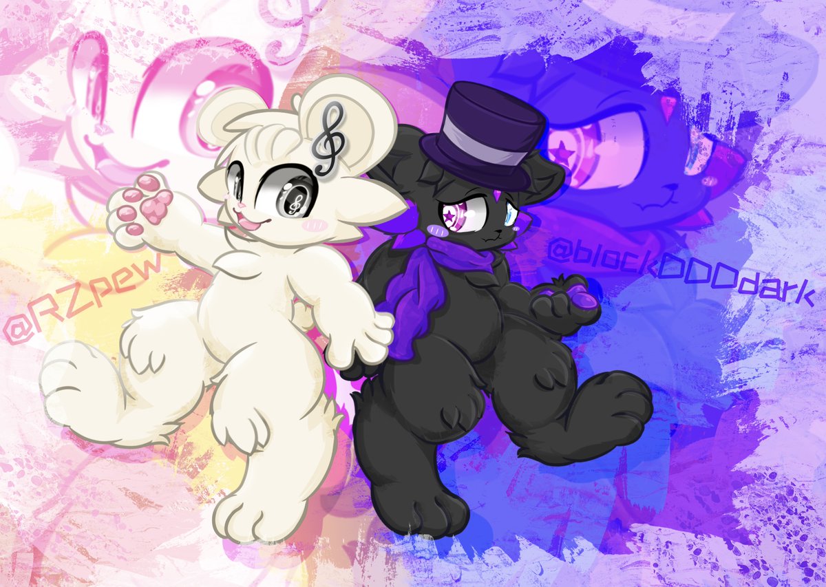 blockDDDdark's tweet photo. Polar bear cubs and heteropupil kittens.
They are very good friends and will often play music together.
北极熊幼崽和异瞳小猫.
他们是非常好的朋友，也一起经常演奏音乐哦.😀🥰🎶 https://t.co/kcL6KEqWE0
