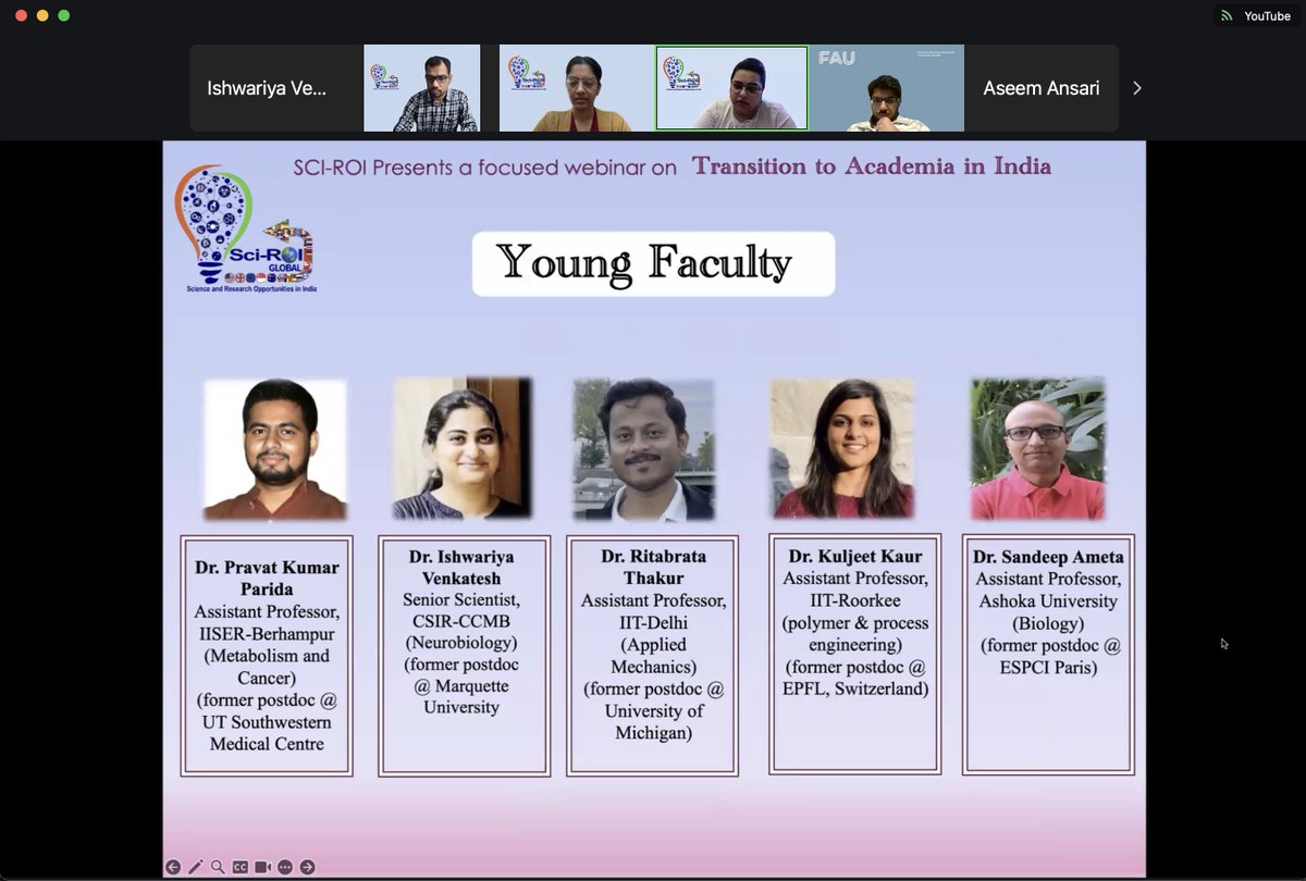 Ishwariya Venkatesh (@ishwariya13) on Twitter photo Spent 2 hrs as part of a <a href="/Sci_ROI/">Sci-ROI: Science & Research Opportunities in India</a> event answering all kinds of Qs on transitioning to a research position in India. When to apply, grants strategy, factors that drive hiring, how to arrange informal seminars & why they matter & more! If you missed it, DM me, happy to answer! Spent 2 hrs as part of a <a href="/Sci_ROI/">Sci-ROI: Science & Research Opportunities in India</a> event answering all kinds of Qs on transitioning to a research position in India. When to apply, grants strategy, factors that drive hiring, how to arrange informal seminars & why they matter & more! If you missed it, DM me, happy to answer!