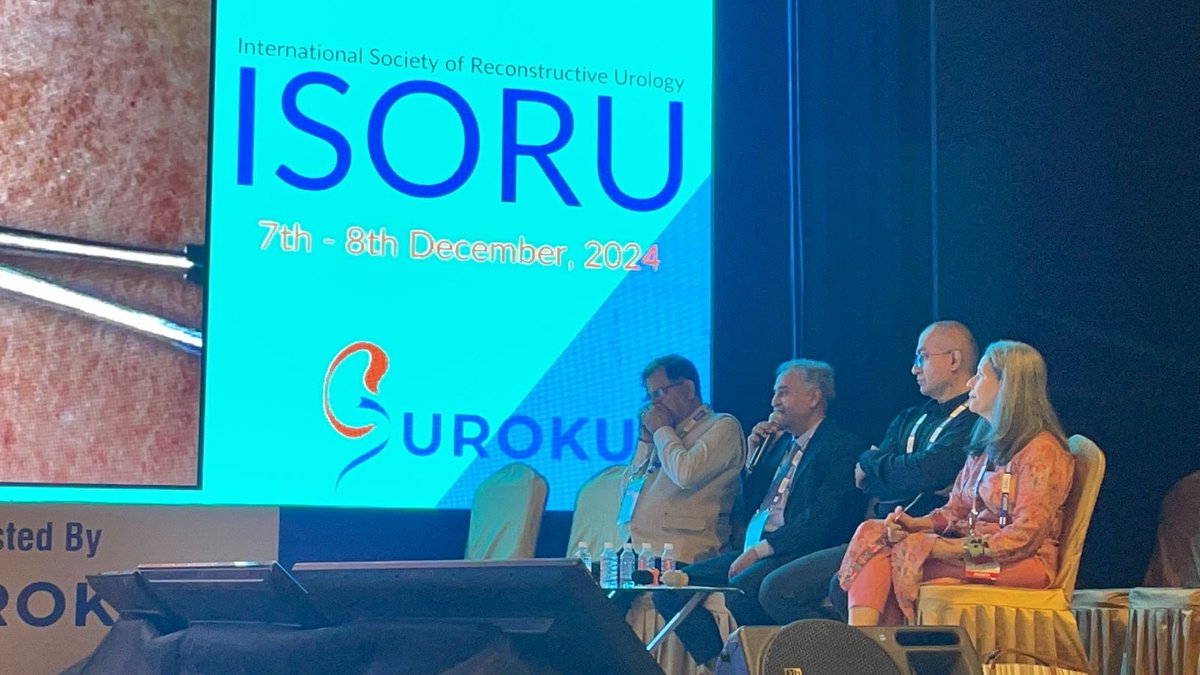 It was a pleasure to attend the ISORU meeting and meet the stalwarts in reconstructive urology . Thanks to Dr Sanjay Kulkarni, Dr Pankaj Joshi and his team .