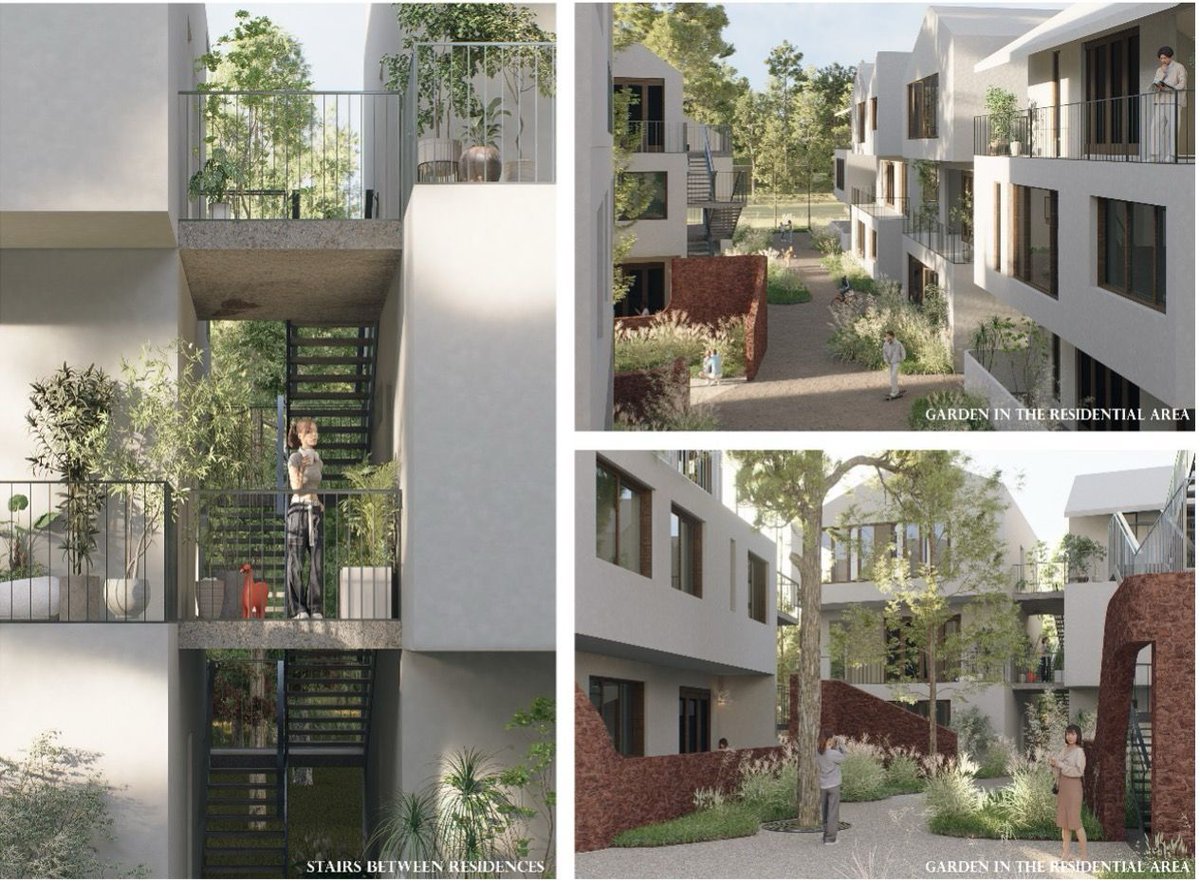 Tsinghua_Uni's tweet image. Congrats to our #NextGen from the School of Architecture for their outstanding results in the 2024 AIAC #designcompetition! Their projects, focusing on #rural development in Mézos, France, embrace the village’s future growth, blending nature, history, and community culture.