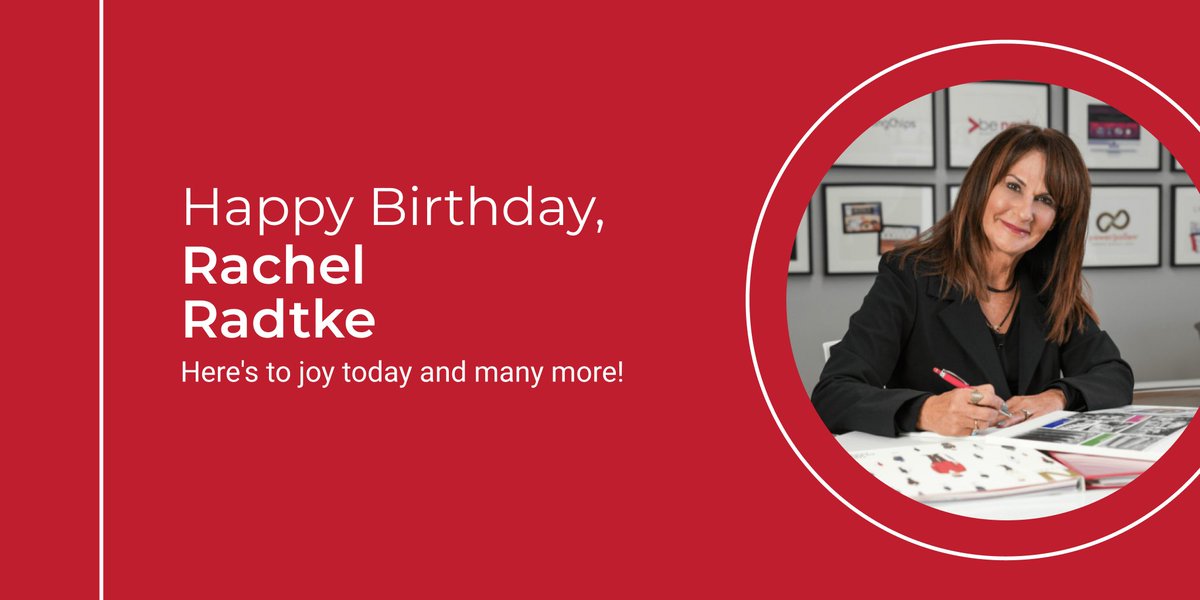 Happy Birthday, Rachel Radtke! Your leadership in account management is a true asset to our team. May your day be filled with the same joy you bring to our work every day!