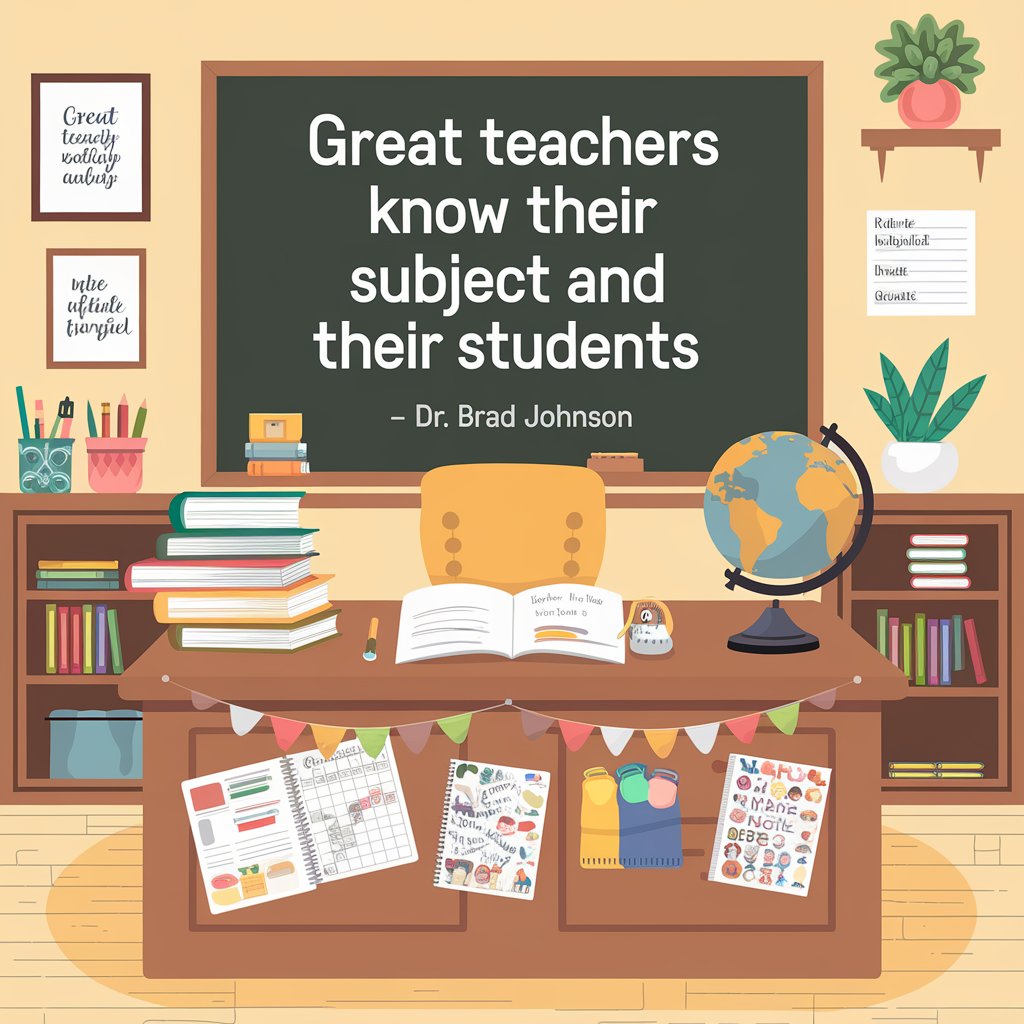 Great teachers know.