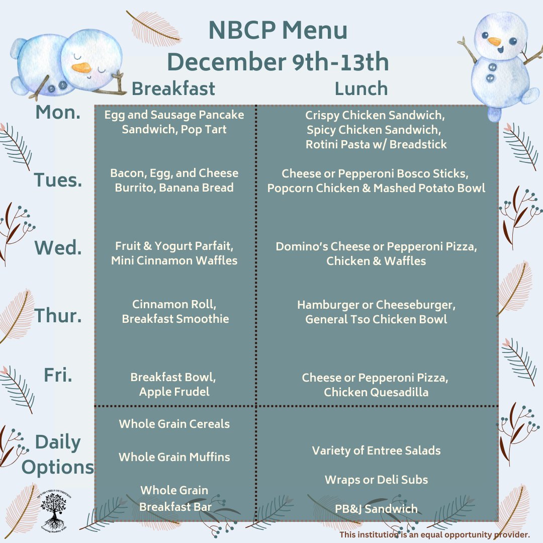QcusdNutrition's tweet photo. 🍎 Weekly School Menu: Delicious &amp; Nutritious! 🥪 Check out what’s fueling young minds this week! 🌟

Enroll with QCUSD Today! https://t.co/MesuMQzSmk https://t.co/GBVQVRw2wf