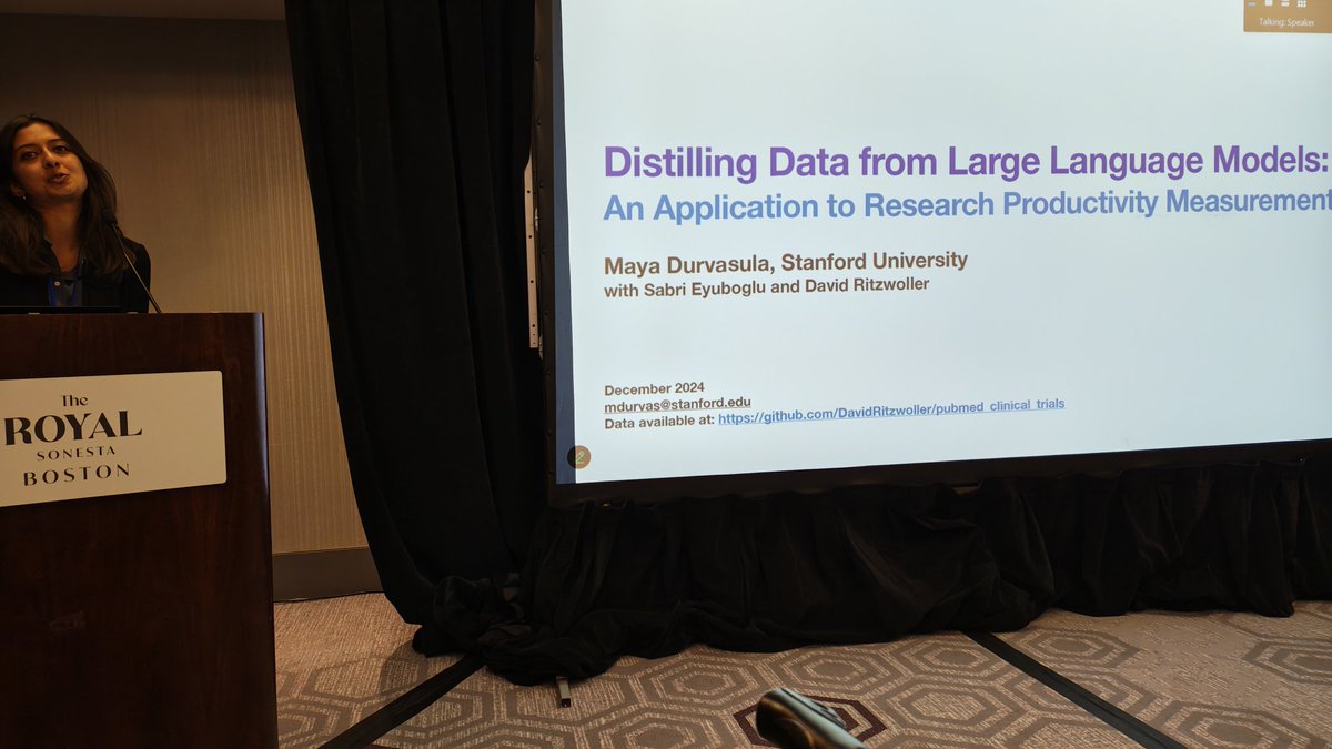 Matt Marx (@marxmatt) on Twitter photo @mayadurvasula, from our first batch of <a href="/I3Open/">i3open - the Innovation Information Initiative</a> Fellows, is back for a 3rd time to show that the performance of commercial LLMs (gpt-4o) can be matched by retraining open\simpler models (BERT) with a small sample of commercial encodings @mayadurvasula, from our first batch of <a href="/I3Open/">i3open - the Innovation Information Initiative</a> Fellows, is back for a 3rd time to show that the performance of commercial LLMs (gpt-4o) can be matched by retraining open\simpler models (BERT) with a small sample of commercial encodings