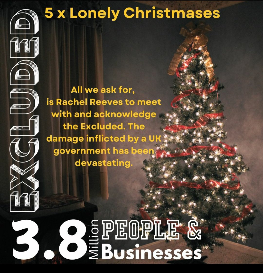 ExcludedFighter's tweet photo. @BenGoldsborough XMAS has been cancelled since March 2020 for thousands of your constituents in #Wymondham #longstratton #loddon #Norfolk
So make sure that @Keir_Starmer @RachelReevesMP @UKLabour are not the new scrooges by giving the #excludedUK financial recompense.
https://t.co/0MrHSIe3lT https://t.co/Fwzj6kY2dG