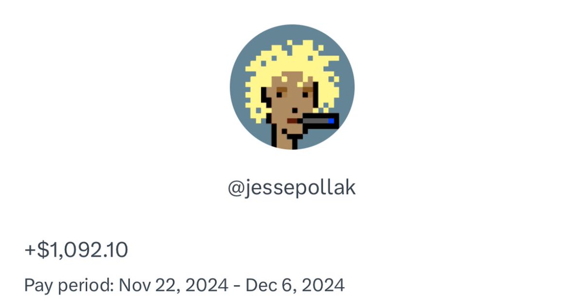 jessepollak's tweet image. today is a good day to get rewarded for using the onchain economy. 

reply with your basename and like this tweet for a chance to win my X creator earnings — sent instantly, for free on @base.