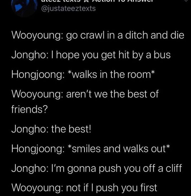 minkifixon's tweet photo. ateez incorrect quotes I found on Pinterest [part3]

❏ ⇢ a thread https://t.co/HikrwM3pNE