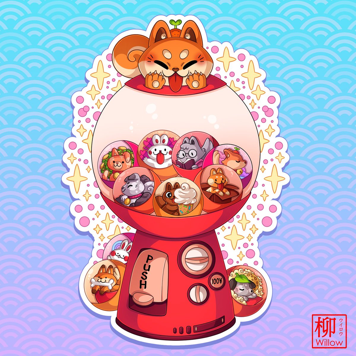 Willow_San's tweet photo. [FR]
Un nouveau gashapon mignon ! Je vais faire d'autres designs je pense 🫰❤️ Dites-moi quels animaux mignons vous aimeriez bien voir en gasha !

[ENG]
Cute gashapon, again! Will do other designs 🫰❤️ Let me know what kind of cute animals you'd like too see as a gasha! https://t.co/pquElD0QIX