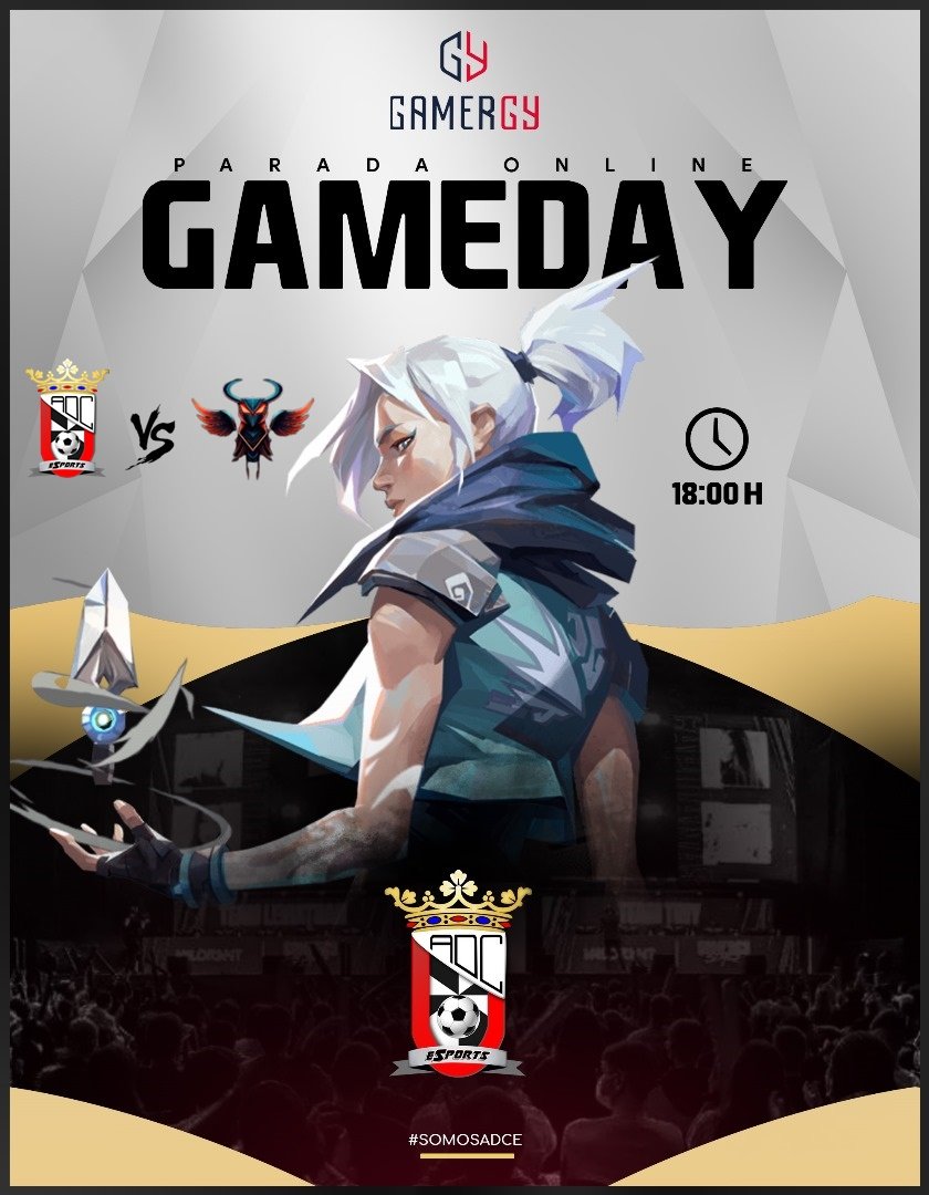 ADCeuta Esports (@adceutaesports) on Twitter photo #MatchDay 07/12/2024
📌 Parada online Gamergy || 𝐕𝐚𝐥𝐨𝐫𝐚𝐧𝐭
📌 ¡¡¡ Primera fase <a href="/GAMERGY/">GAMERGY</a> !!!
📌 Comienza el segundo qualy online
<a href="/TormentaVALes/">Circuito Tormenta | VALORANT</a> ⚪️⚫️💪
🏆<a href="/GAMERGY/">GAMERGY</a>
🏟️ <a href="/ADCeutaEsports/">ADCeuta Esports</a> 🆚 @XTirpeTeam
🕗 18:00h
<a href="/ADCeuta_FC/">AD CEUTA FC</a>
#SomosADCE #MatchDay 07/12/2024
📌 Parada online Gamergy || 𝐕𝐚𝐥𝐨𝐫𝐚𝐧𝐭
📌 ¡¡¡ Primera fase <a href="/GAMERGY/">GAMERGY</a> !!!
📌 Comienza el segundo qualy online
<a href="/TormentaVALes/">Circuito Tormenta | VALORANT</a> ⚪️⚫️💪
🏆<a href="/GAMERGY/">GAMERGY</a>
🏟️ <a href="/ADCeutaEsports/">ADCeuta Esports</a> 🆚 @XTirpeTeam
🕗 18:00h
<a href="/ADCeuta_FC/">AD CEUTA FC</a>
#SomosADCE