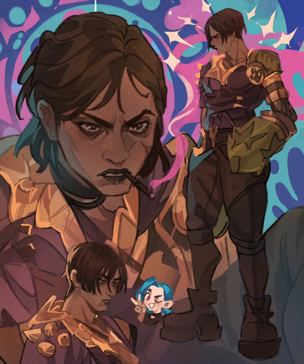 AngryMiloras's tweet photo. Guess who is my fave woman 
lvl: extremely hard (me)
.
Some doodles of her
#arcane #sevika https://t.co/K0ay26dYeb
