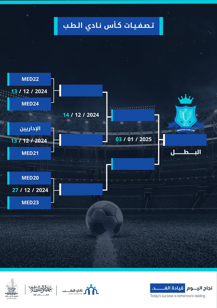 إليكم جدول مُباريات البطولة🤩

•من هو الفريق المُرشح برأيكم؟🧐⚽️🏆