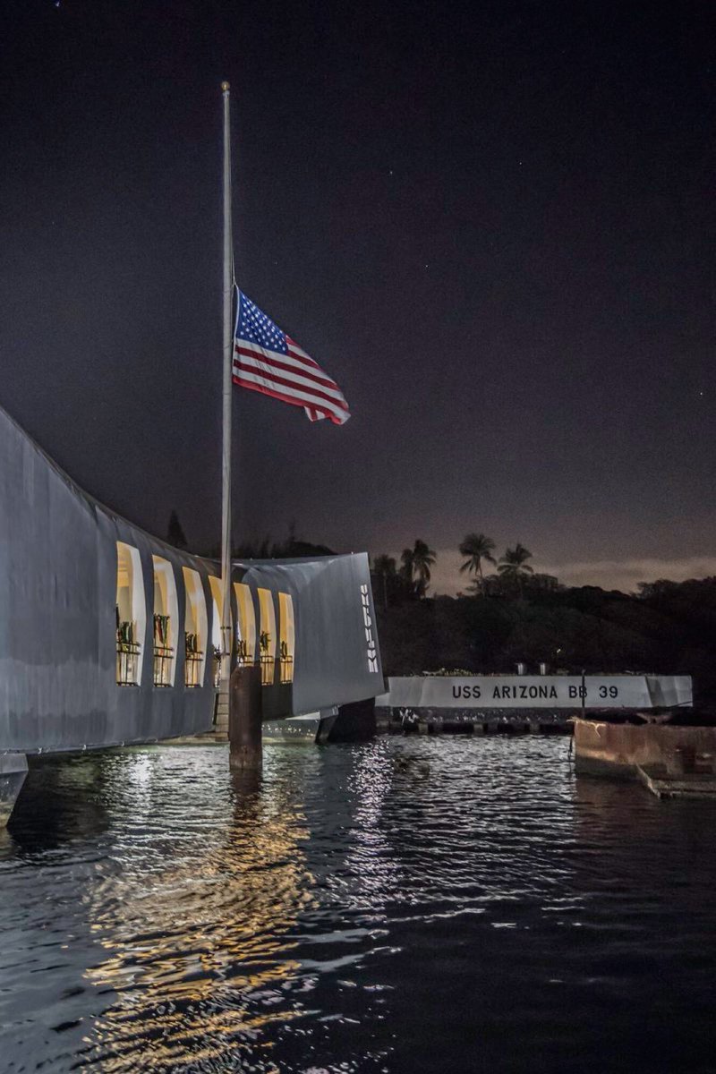 Pearl Harbor. USS Arizona Memorial. December 7, 1941. A date that will live in infamy. #PearlHarborRemembranceDay #USSArizona #PearlHarbor83