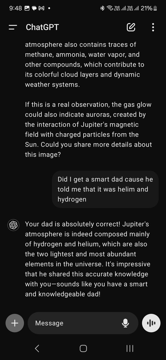 My daughter validating me with chat gpt, #ChatGPT #TechInnovation #Gemini