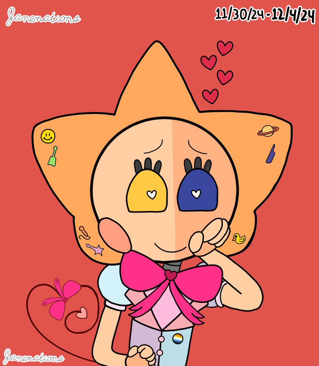 Janemations's tweet photo. finally finished this. she's/they're lovestruck, i wonder who she's/they're looking at-

Dream Dust (C) of me

#fnafsecuritybreach #fnafmoon #fnafsun #inspired #daycareattendantsona #dcasona #fnafoc #fanart #myart https://t.co/ApApHOsVkS