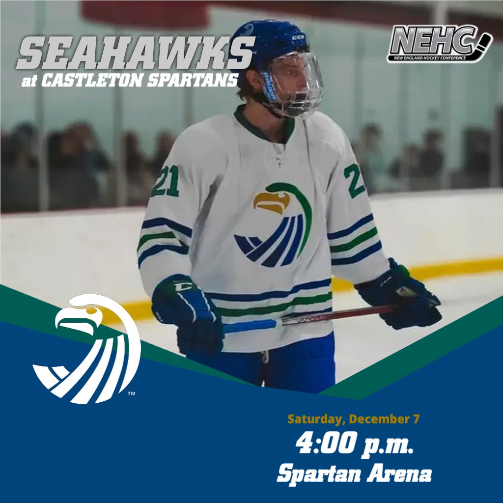 SalveAthletics's tweet image. @salvemenshockey is back at Spartan Arena for day two of NEHC action against VTSU Castleton 🏒

#goseahawks #seahawknation