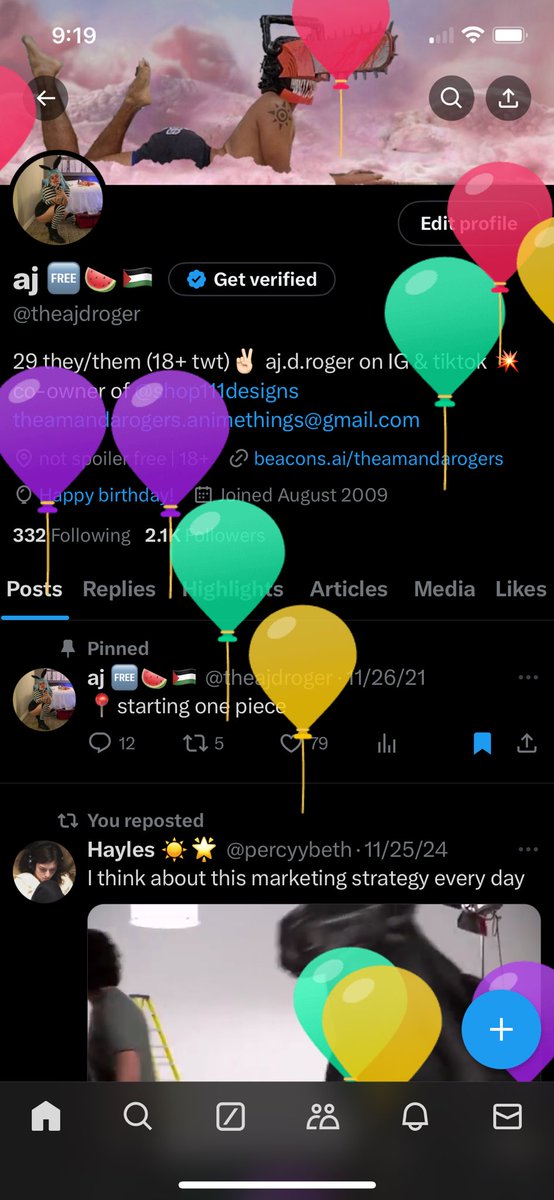 theajdroger's tweet photo. came back for the balloons https://t.co/s38tel83bj