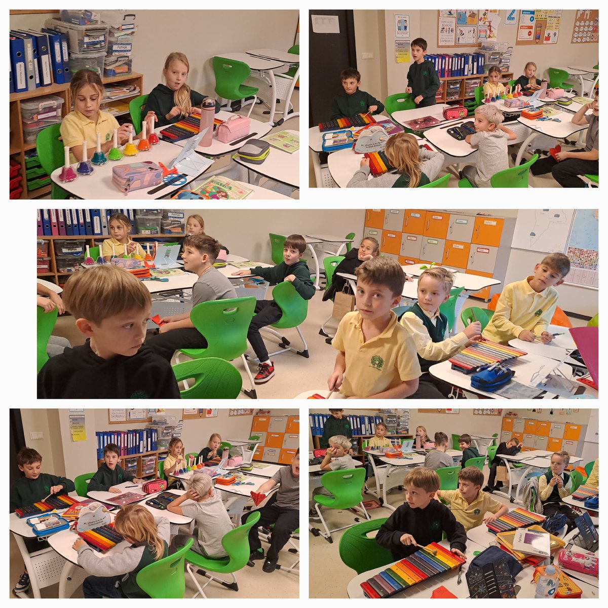 HeritageMusical's tweet photo. Jingle bells, playing by 2A students🔔🎆🎉
#musiclesson #bellsplaying #popularsong https://t.co/1cgjNwy1M9