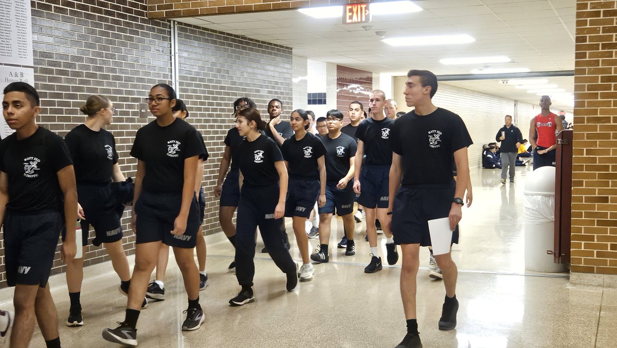 gabeandsniff's tweet image. @NJROTCKatyISD is waiting to complete their  PT competition. @katyisd @MCHS_Rams @LHerring_MCHS #firstandfinest