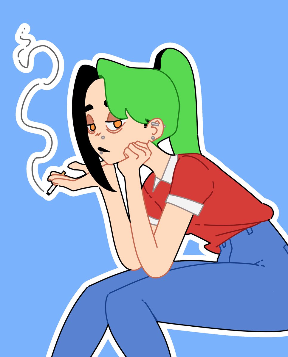 I designed new characters for "I'm not creative" chapter 2. Here's one of them.