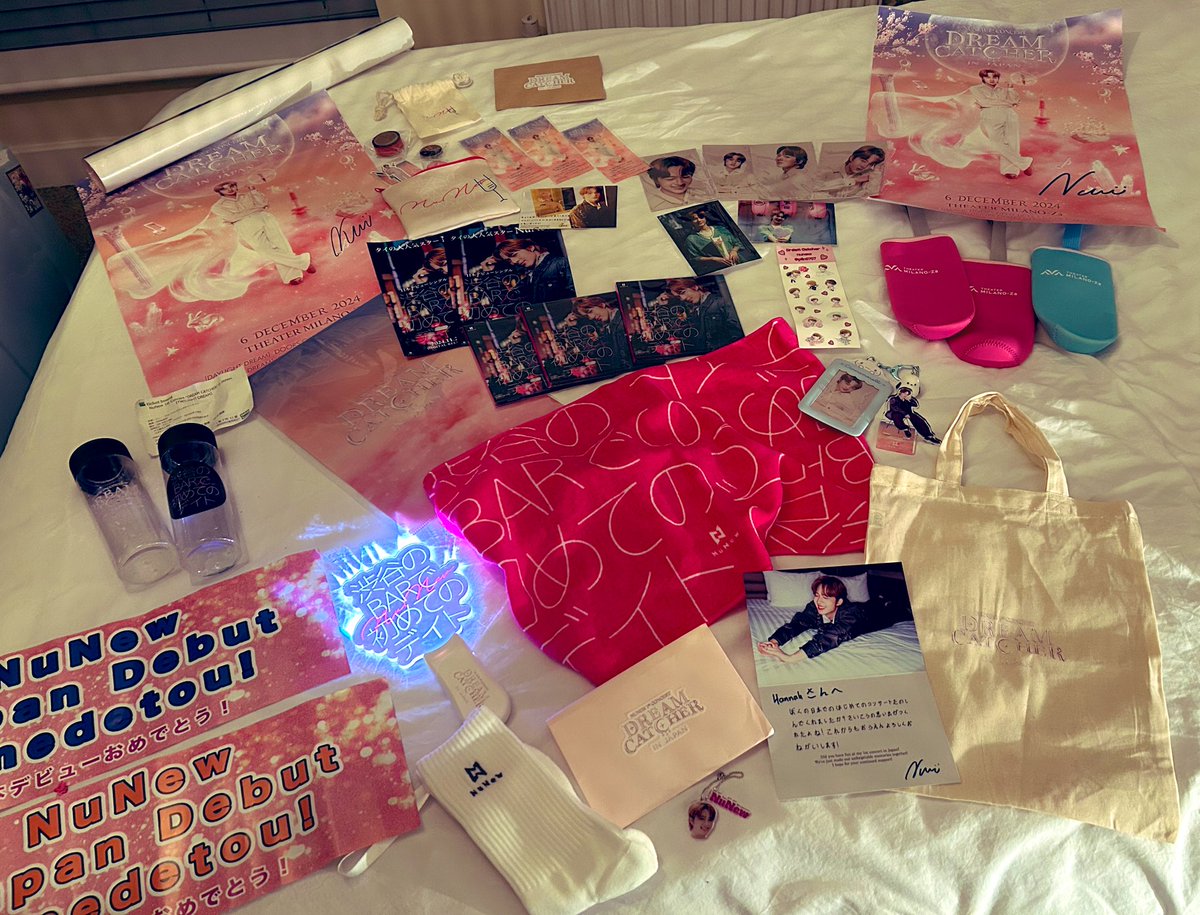 Well the Dream Catcher merch has made it back to the UK! Thank you for all the Kawaii gifts  🫶🏻🩷 #NuNew1stConcertInJapan #NunewDreamCatcher