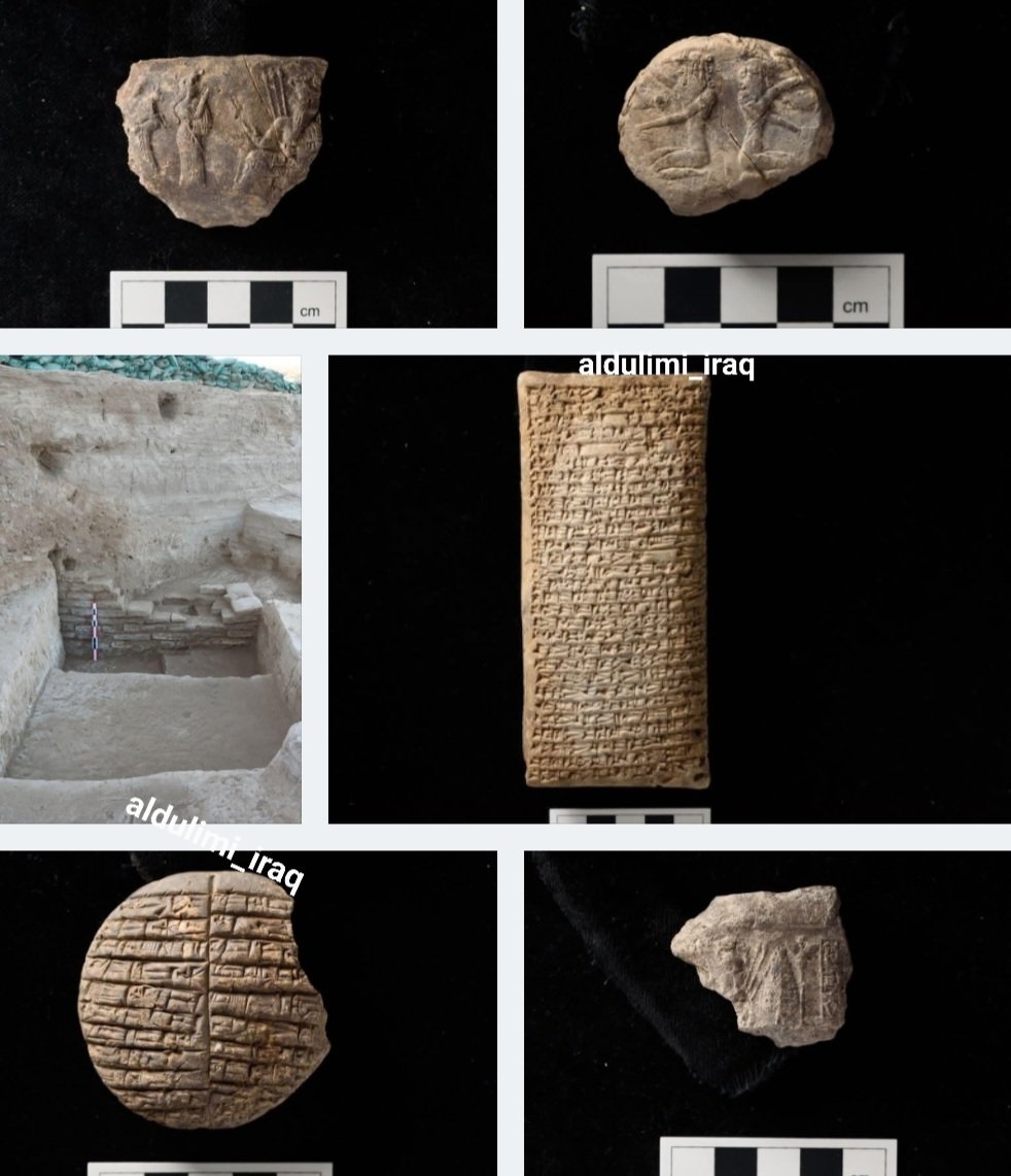 Mesopotami_iraq's tweet photo. اكتشاف مهم هنا العراق
 رئيس البعثة الفرنسية الدكتور سبستيان ري الذي يعمل في تل تلو في ذي قار يعلن اكتشاف أرشيف لوكال اورشم كال الحاكم المحلي التابع للملك الاكدي نرام سين حيث عثر على أكثر من ٢٠٠ نص و٤٠ ختم أسطواني كما تم الكشف في مربع تنقيبي آخر عن مبنى يعود للعصر البابلي القديم،، https://t.co/tAuMgerZi4