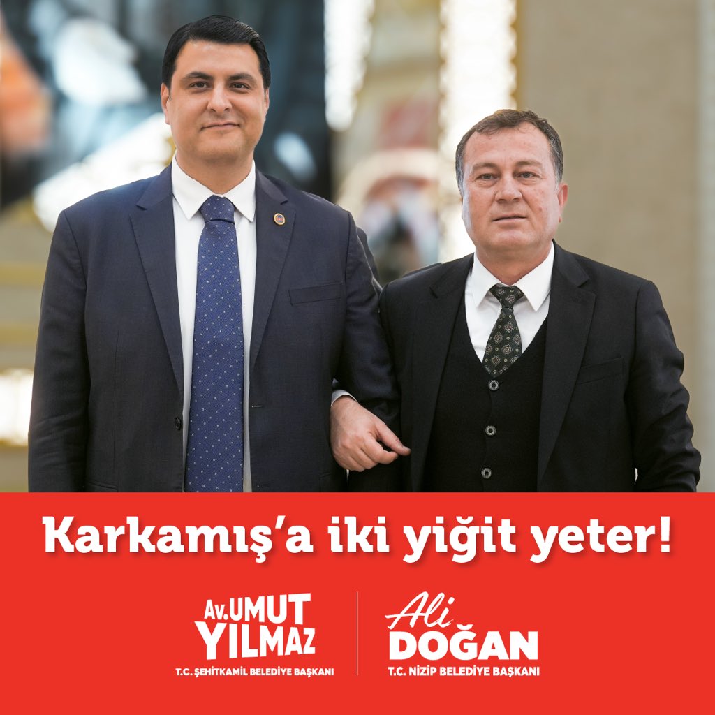 Ali Doğan (@alidogan0127) on Twitter photo Şehitkamil Belediye Başkanımız Sn. Umut Yılmaz’ında teşrifleri ile Karkamış İlçe Başkanlığı’mızın düzenleyeceği olağanüstü toplantı ve “basın açıklaması” programı için buluşuyoruz.
<a href="/umutymz/">Av.Umut YILMAZ</a>
🗓️08.12.2024(yarın)
🕛12.45
📍Altaş Plaza (Karkamış Yol Ayrımı) Şehitkamil Belediye Başkanımız Sn. Umut Yılmaz’ında teşrifleri ile Karkamış İlçe Başkanlığı’mızın düzenleyeceği olağanüstü toplantı ve “basın açıklaması” programı için buluşuyoruz.
<a href="/umutymz/">Av.Umut YILMAZ</a>
🗓️08.12.2024(yarın)
🕛12.45
📍Altaş Plaza (Karkamış Yol Ayrımı)