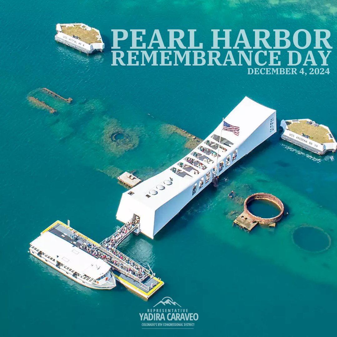 We will never forget the 2,403 servicemembers and civilians who lost their lives in the attack on #PearlHarbor. 

On this 83rd anniversary of that tragic day, we honor and remember those who made the ultimate sacrifice.