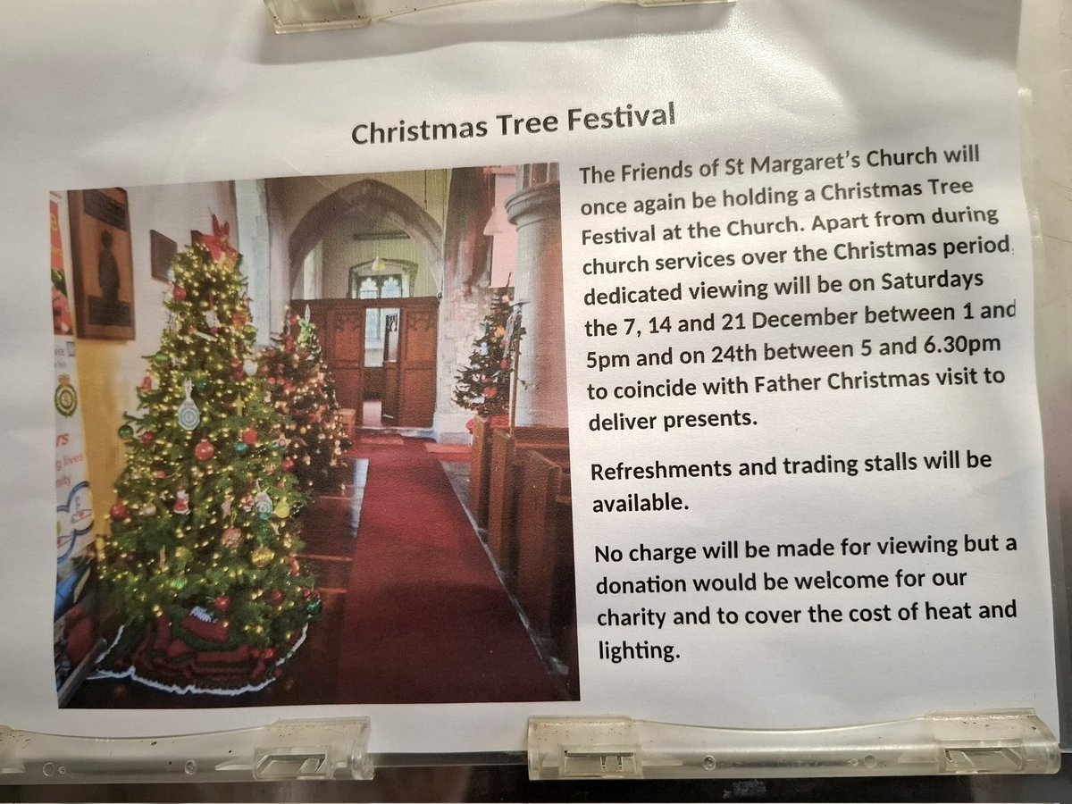 _VillageVoices's tweet photo. Out and about at St. Margaret's Church in High Halstow earlier today for the first day of the Christmas Tree Festival #highhalstow #hoopeninsula #strood #rochester #kent #christmas #christmastree https://t.co/Ktcab4fJkl
