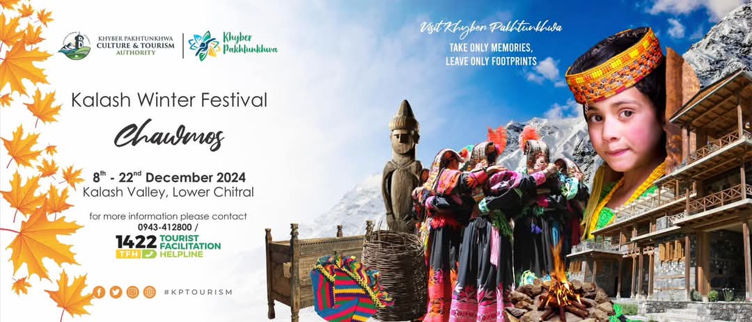 GovernmentKP's tweet photo. Experience the Magical Chawmos Festival (8-22 Dec 2024) in Kalash Valley!

Explore the unique traditions of this winter festival celebrated by the Kalash people. Here's a glimpse of the 
#KPTourism #KalashValley #ExploreKP #PakistanTourism
@kptourism https://t.co/rgpTL0CYDk