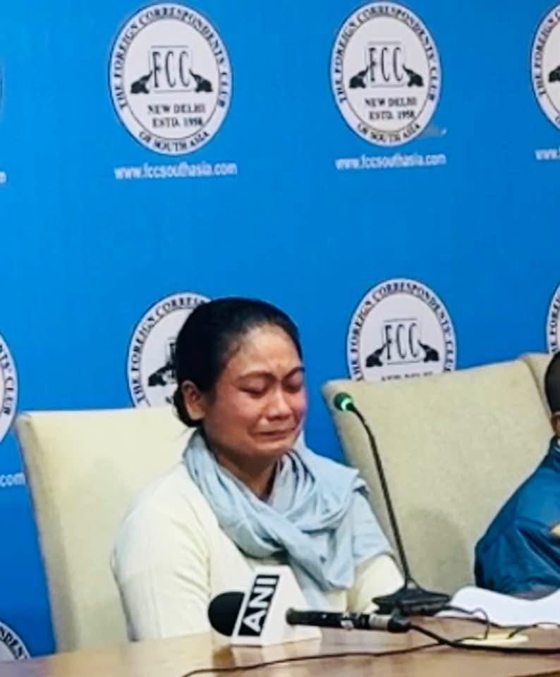 Family of Jirbam victims travelled to Delhi for justice as the kuki murderer / rapist are hailed as KukiMartyrs 

“When the dead bodies of my mother and sisters were found,
they were half-naked. My sister's upper part of her head had been torn off, and there were many
bruises and