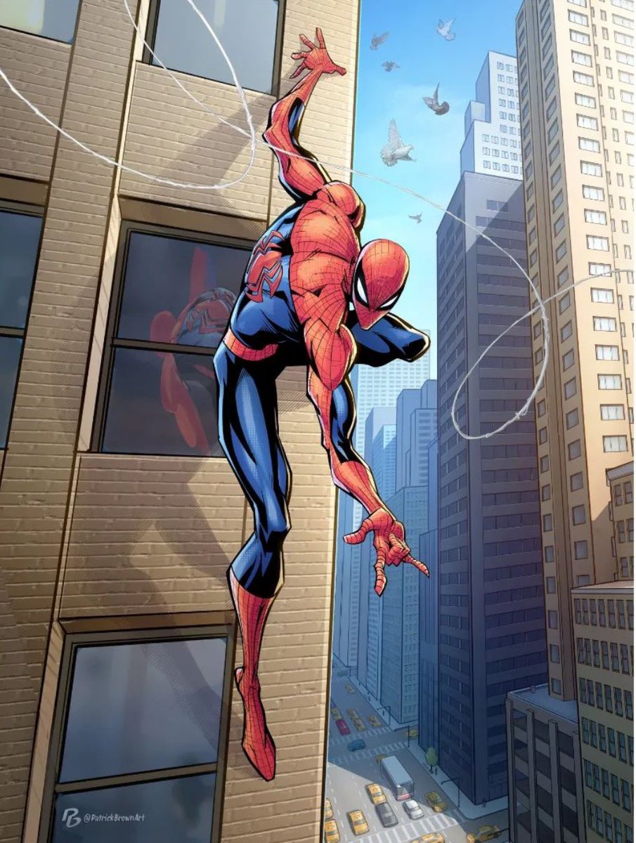 SpidermanNotes's tweet photo. Spider-Man by Patrick Brown https://t.co/DdQ8xCQL2f