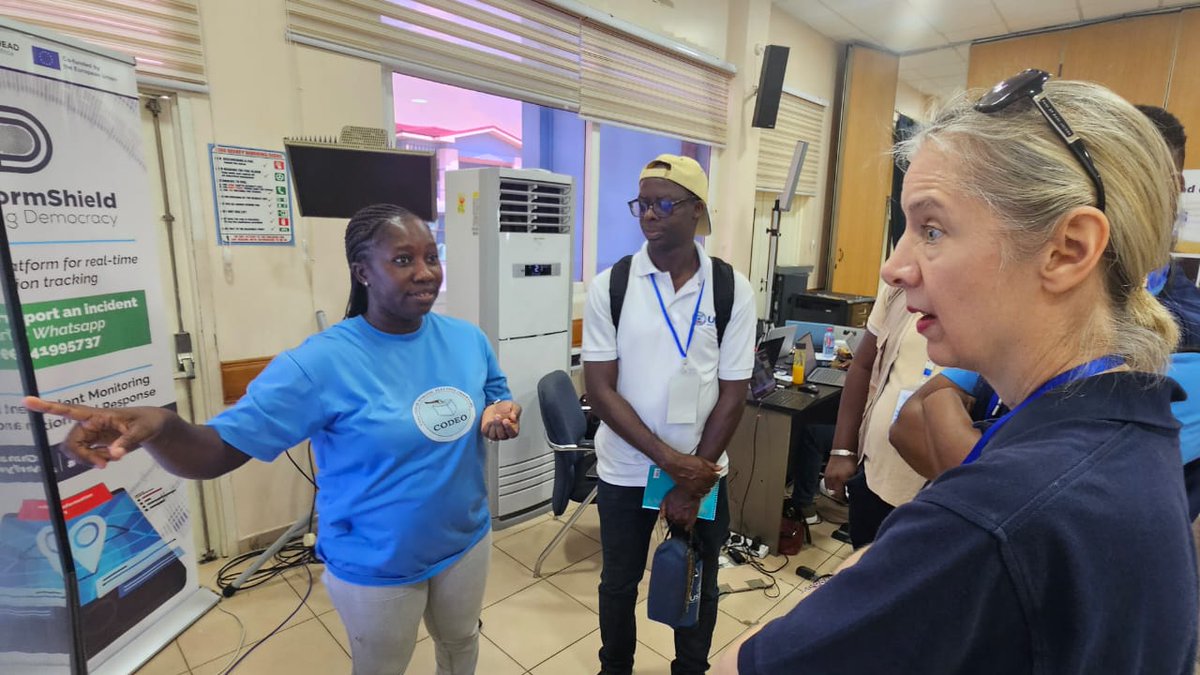 ghanaelections's tweet photo. We were delighted to welcome a delegation from the Commonwealth and the UN Resident Coordinator in Ghana to our corner. Their presence highlights the global commitment to ensuring transparent and credible elections in Ghana.#DisinformShield

#VerifyWithDDP
#GhanaElections
#GhanaDecides2024
#CODEOGhana
#AHEADAfricaProject