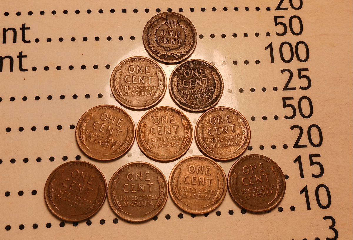 chadwicksirnio's tweet photo. Final count of this mornings box- 1 1885 IHP, 9 wheat (1918, 1925 S, best of), 4 Canadian, 5 2009. @quinscoins Scoresheet score of 133! What a fantastic way to start the weekend! #saturdaynightcoinshow #keepcheckingthatchange #coinrollhunting #coinhunt https://t.co/Y7ZuyVIrA0