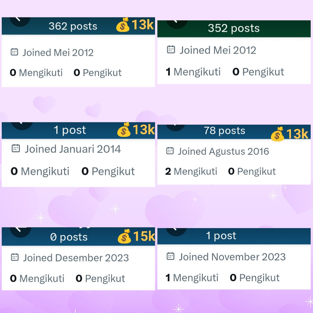 wts acc kosongan

 y24 💰9,500
 y12 / y14 💰13k

 - verif all
 - gogreen, dapat data lengkap

 DM di <a href="/tomyazm/">ugy | fast ke</a>, cek pinned
 ☎️ WA : s.id/wugys

 t  #zonauang #ratszone jual akun twitter inact s9y account x mei 2012 y23 apartment z3