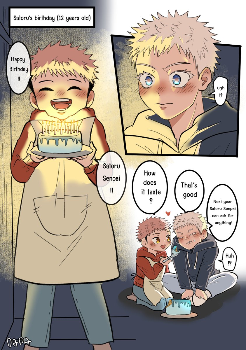 gereyon's tweet photo. Yuuji is truly Satoru's special gift 💙💗
#五条悟誕生祭2024
#โกะยู #goyuu #goyu #五悠 https://t.co/BX3bwuxqEo