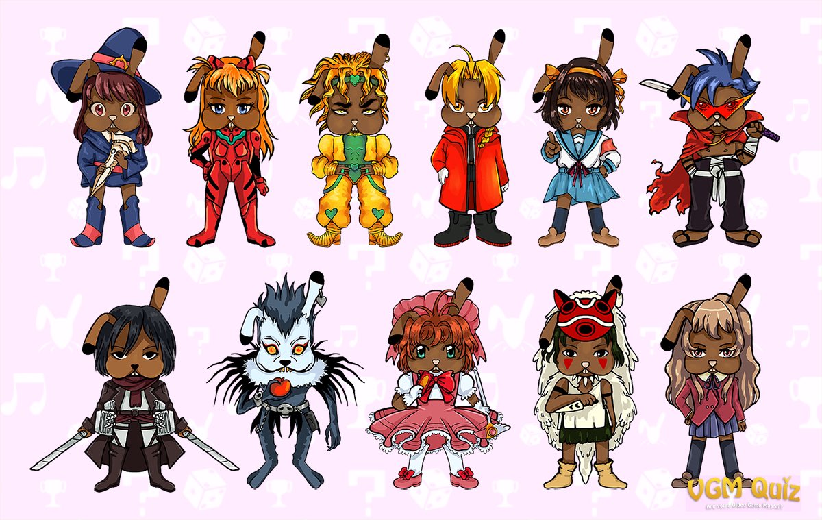 De nouveaux personnages lièvrement fantastiques ont récemment rejoint notre collection Animé ! Lesquels pouvez-vous reconnaître ? 🐇

🖌️ <a href="/Tori_Cleia/">@toridoodle.bsky.social</a>