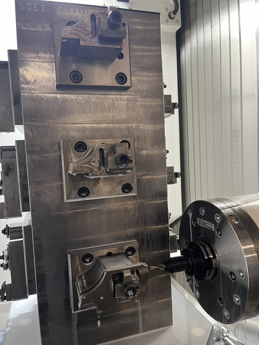 APC_CNC's tweet photo. Running at 100% rapid…clearance is clearance, even if it has us questioning every decision we’ve ever made https://t.co/oGhnzfBuqv