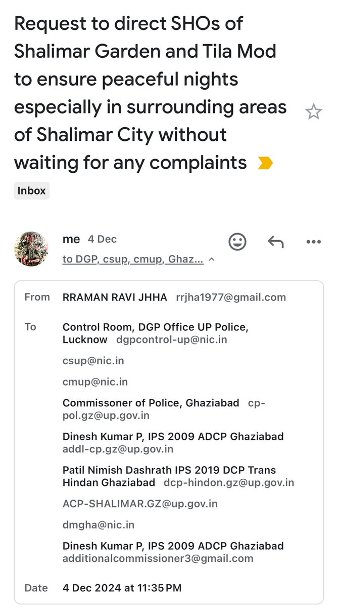 Shalimar City Sudhar Samiti Ghaziabad (@citysamiti) on Twitter photo High volm loudspeakrs, DJ running continuously in surrounding areas of Shalimar City especially frm 10PM-7AM comes undr Shalimar Garden PS &TilaMod PS of Ghaziabad <a href="/dm_ghaziabad/">DM Ghaziabad</a> <a href="/dgpup/">DGP UP</a> <a href="/CPCB_OFFICIAL/">Central Pollution Control Board</a> <a href="/UPPCBLKO/">Uttar Pradesh Pollution Control Board</a> <a href="/UppcbG/">UPPCB_GZB</a> <a href="/ChiefSecyUP/">Chief Secretary, GoUP</a> <a href="/CMOfficeUP/">CM Office, GoUP</a> <a href="/112UttarPradesh/">Call 112</a> <a href="/ghaziabadpolice/">POLICE COMMISSIONERATE GHAZIABAD</a> High volm loudspeakrs, DJ running continuously in surrounding areas of Shalimar City especially frm 10PM-7AM comes undr Shalimar Garden PS &TilaMod PS of Ghaziabad <a href="/dm_ghaziabad/">DM Ghaziabad</a> <a href="/dgpup/">DGP UP</a> <a href="/CPCB_OFFICIAL/">Central Pollution Control Board</a> <a href="/UPPCBLKO/">Uttar Pradesh Pollution Control Board</a> <a href="/UppcbG/">UPPCB_GZB</a> <a href="/ChiefSecyUP/">Chief Secretary, GoUP</a> <a href="/CMOfficeUP/">CM Office, GoUP</a> <a href="/112UttarPradesh/">Call 112</a> <a href="/ghaziabadpolice/">POLICE COMMISSIONERATE GHAZIABAD</a>