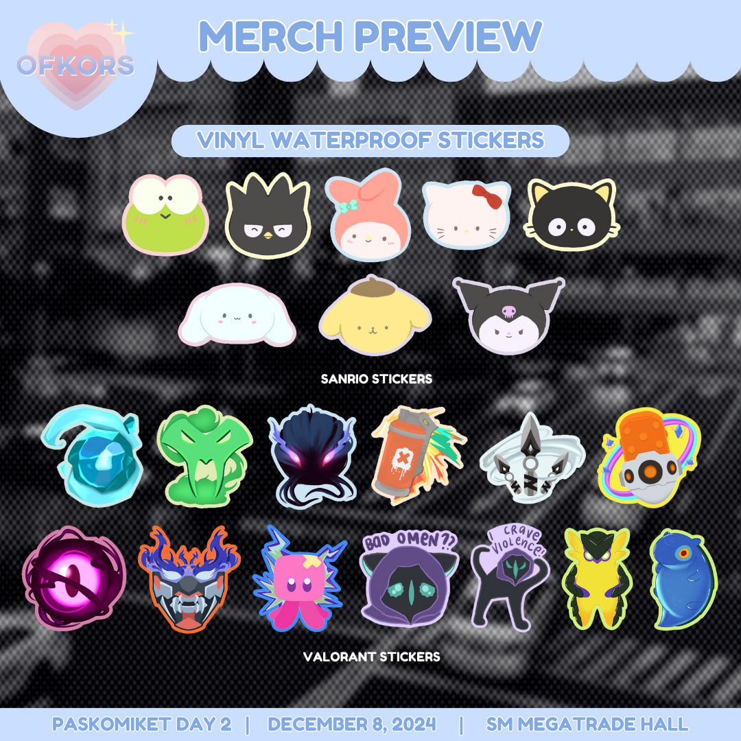 ofkorsph's tweet photo. Casually posting my #Paskomiket2024 Catalog at 1am on the same day of the event because I'm just a chill girl ✨

Come visit me at Table C15 today, December 8, 2024 at SM Megamall, Megatrade Halls 2&amp;3 ⭐

See yall there!! #supportlocalcreators https://t.co/EyMiM5DBwX