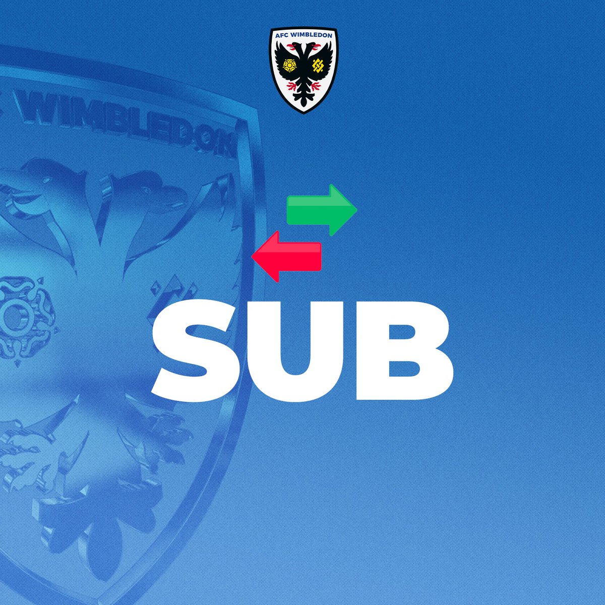 🔄 Sidwell replaces Harbottle. 

A professional debut for Harry! 👏 

#AFCW 🟡🔵