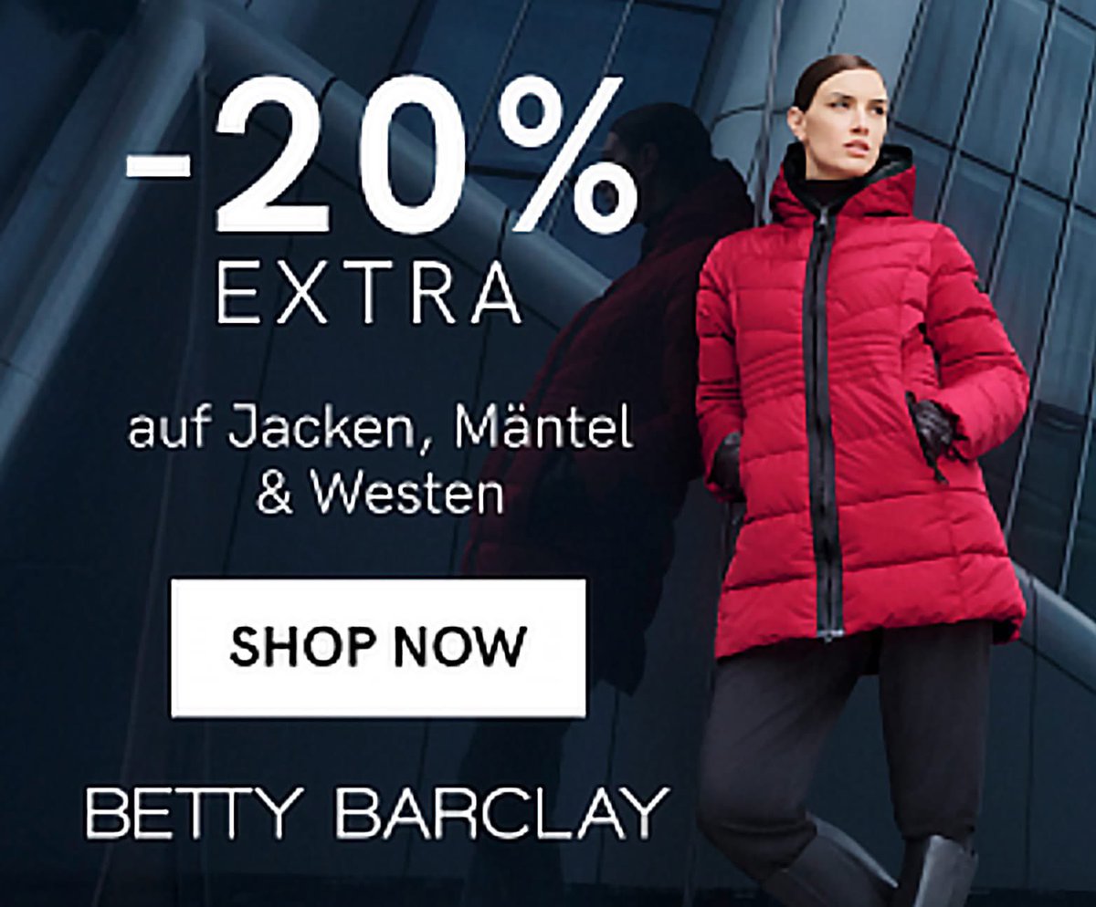 luxusfactory's tweet photo. 20% Rabatt bei Betty Barclay auf Jacken, Mäntel und Westen mit dem Code: CYBERWEEK
https://t.co/tsjf2gWLJI

Aktionszeitraum 05.12.2024 - 08.12.2024.

#bettybarclay #sale #jacken #mäntel #winter #kalt #cold #westen https://t.co/GCzQgAUNgP
