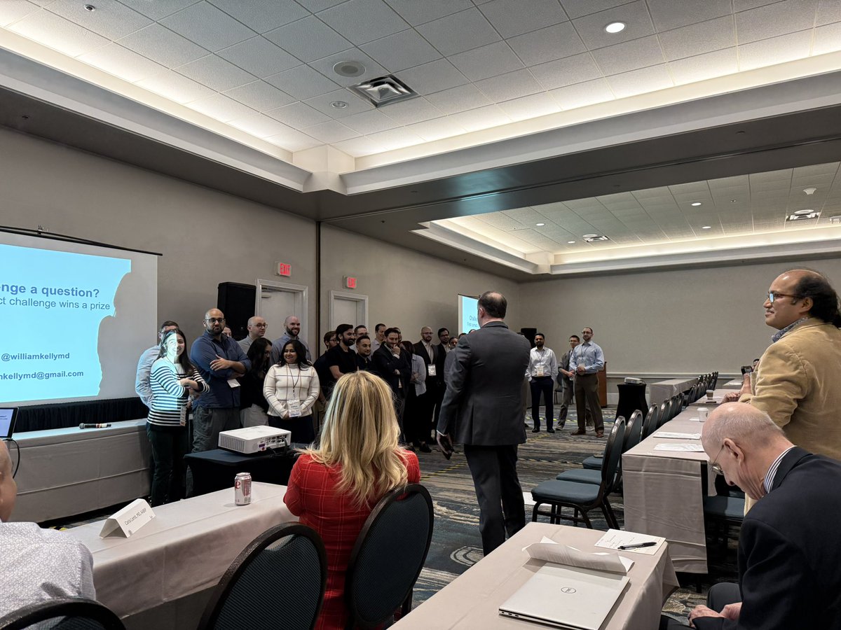 OtisBRickman's tweet photo. @williamkellymd using #peerpressure gamification to teach us how to give a better, more engaging presentation at the #aippd winter fellows meeting. https://t.co/UnswCm6ark