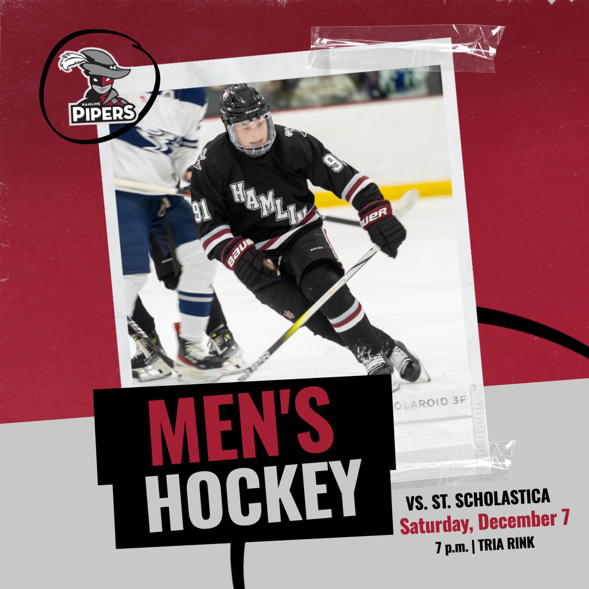 HUPipers's tweet photo. M 🏒

🏒 vs. St. Scholastica
📍 TRIA Rink
🕒 7 p.m.
📈 https://t.co/Qpwc9Kctgg
📺 https://t.co/JoFXsg6GqT https://t.co/rEJChJCQjT