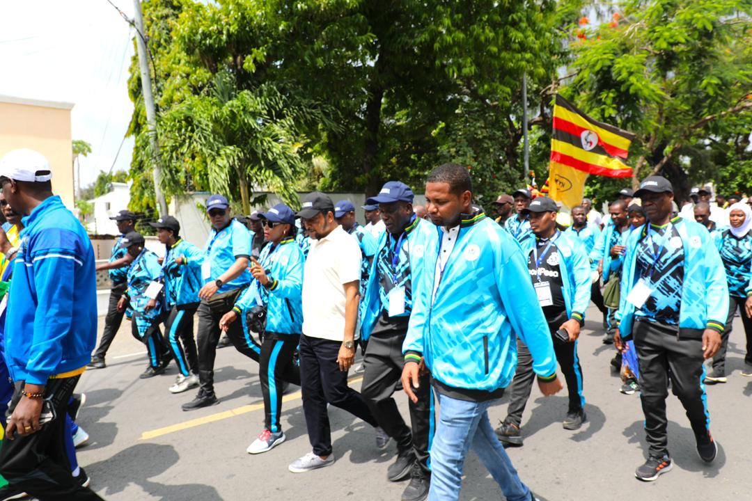 EAC_IPU_Ke's tweet photo. The EALA Sports MPs led by the Chairman of the Parliament Sports Club, Hon. Abbas Tarimba have participated in the opening of the East African Parliamentary Games held in Mombasa Kenya. The President of Kenya H.E @WilliamsRuto opened the competition yesterday on 6th Dec, 2024. https://t.co/KXYDgopbnX