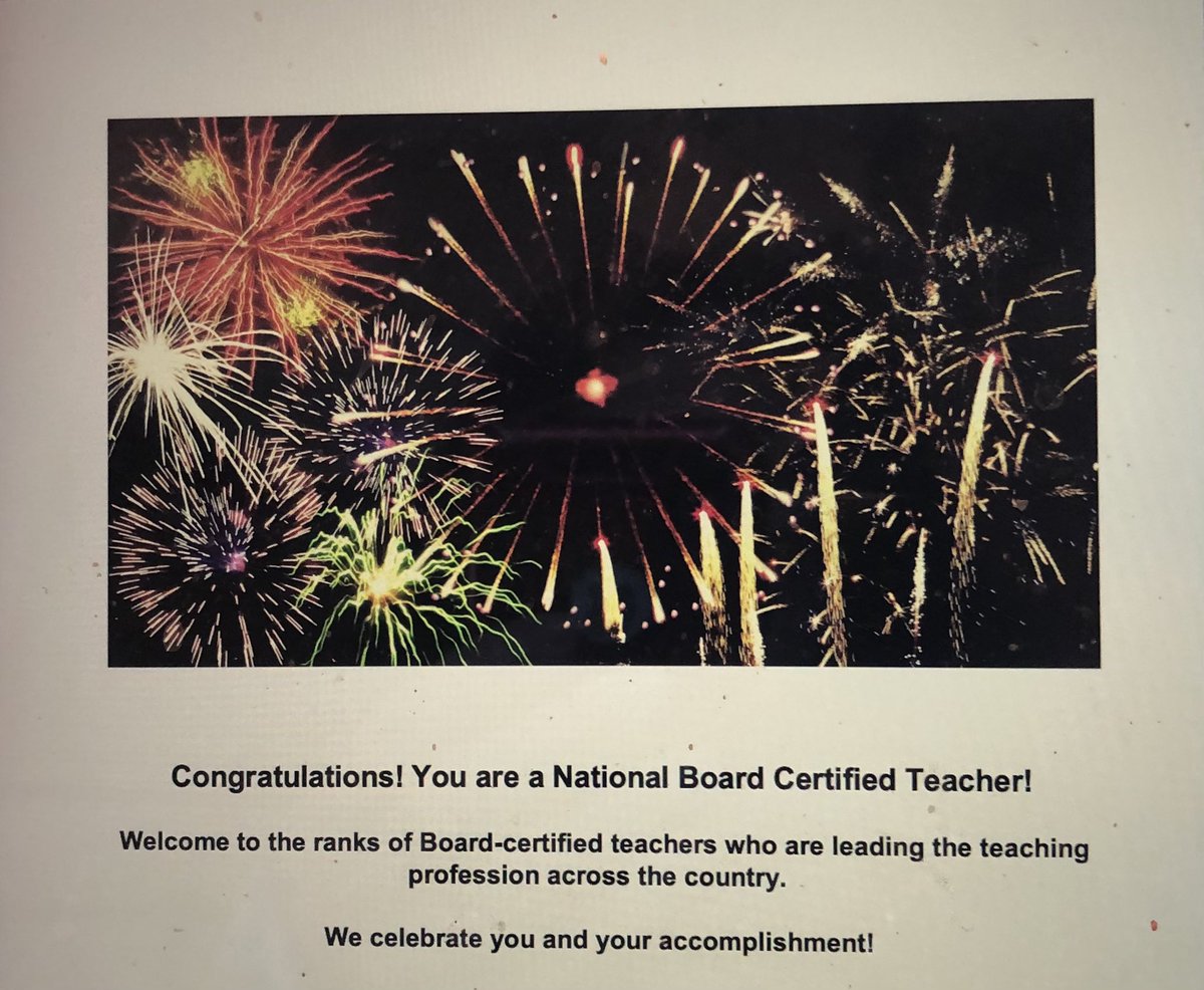 MontereyArtist's tweet photo. National Board Certified, yo!! https://t.co/DwUZhR5zhQ