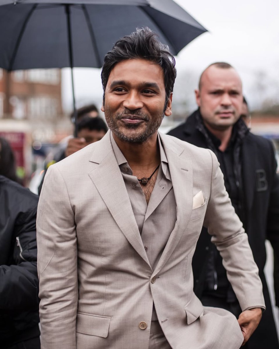 The Stylish <a href="/dhanushkraja/">Dhanush</a> sir from London! #Dhanush